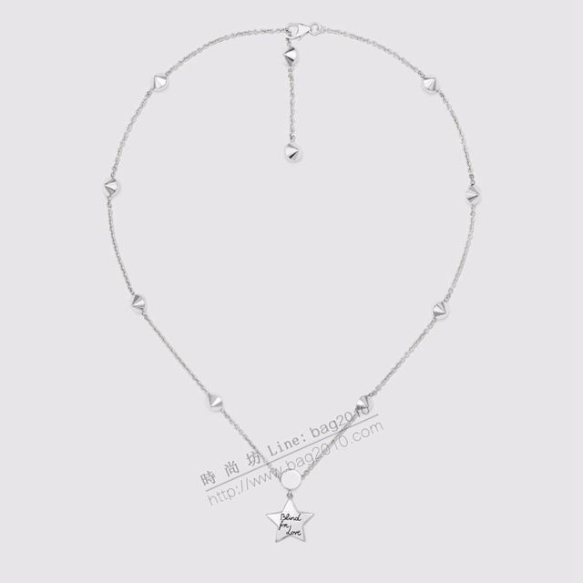 GUCCi飾品 古馳女手鏈 Gucci五角星黑耀石Beind for love 項鏈  zgbq1130